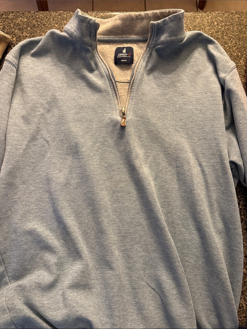 Johnnie-O Quarter-Zip Men's Sweater - Light Tan